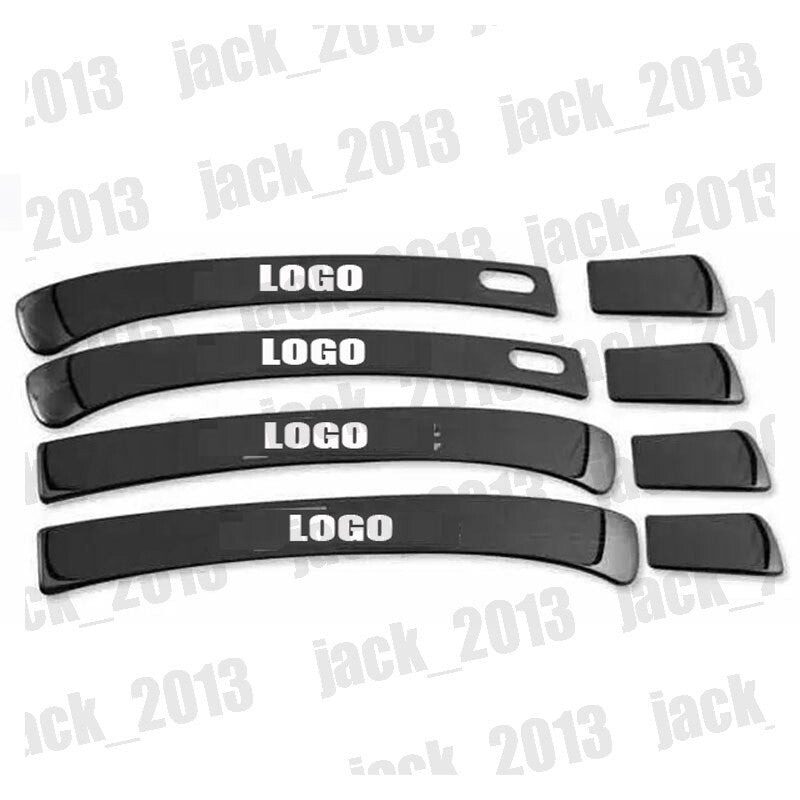 for Volkswagen for Tiguan 2017-2023 stainless Black Side Door Handle Covers Trim 8x