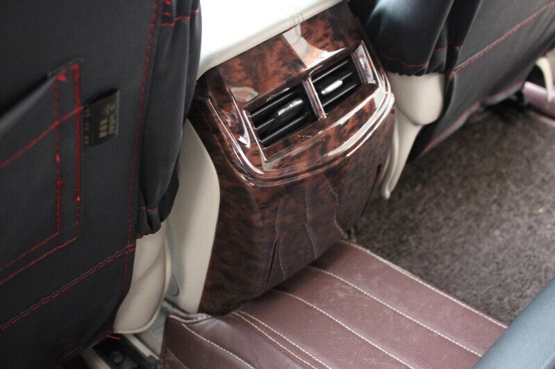 for Cadillac XTS 13-17 Agate Wood Grain Rear Air Outlet Protective Panel Trim 2P