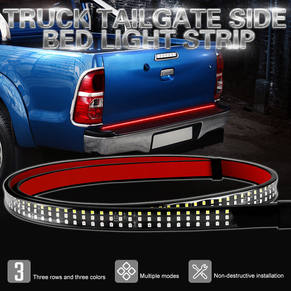 60 3Row 432-LED Tailgate Light Strip Truck Reverse Brake Signals Tail Lamp