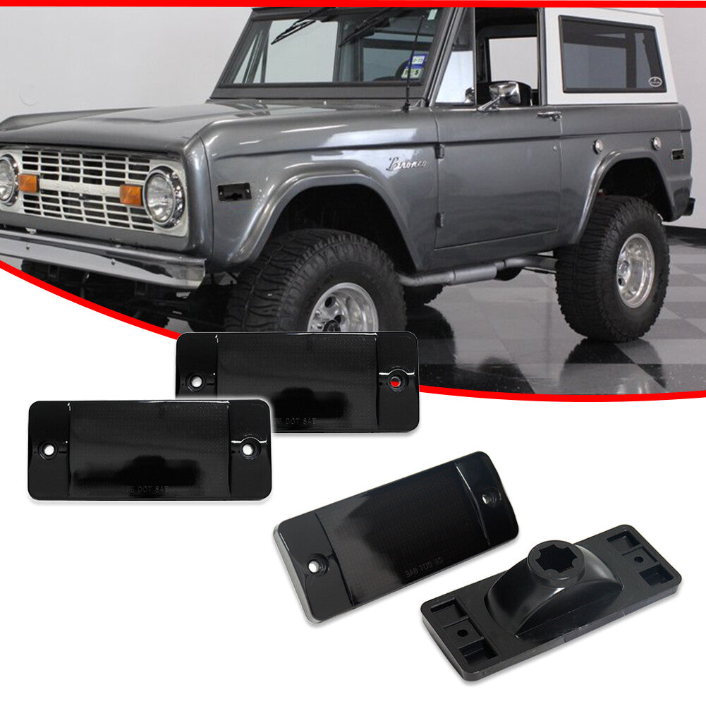 Suitable for 70-77 for Mustang 69-72 F front and rear fender side marker lights- v