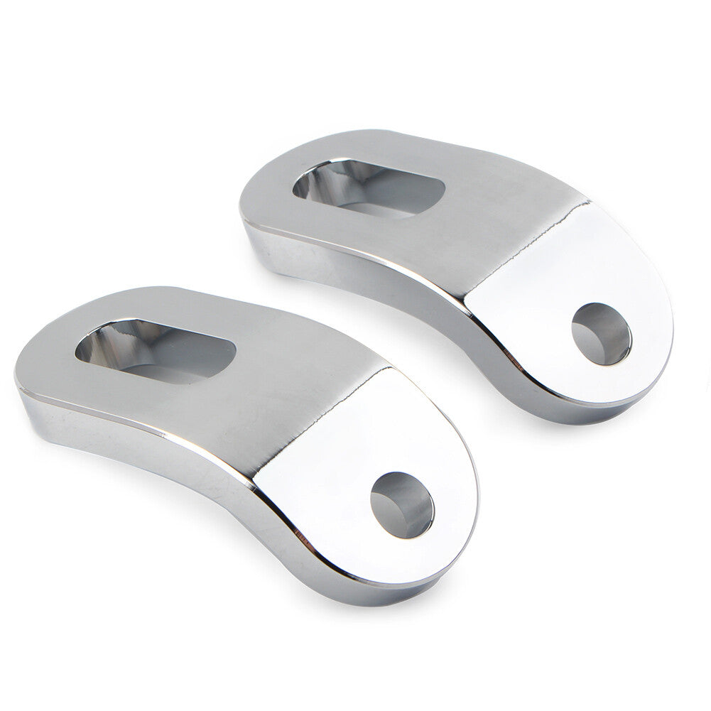 Touchless Tie-Downs Mount for Harley Touring Road King Electra Glide Silver