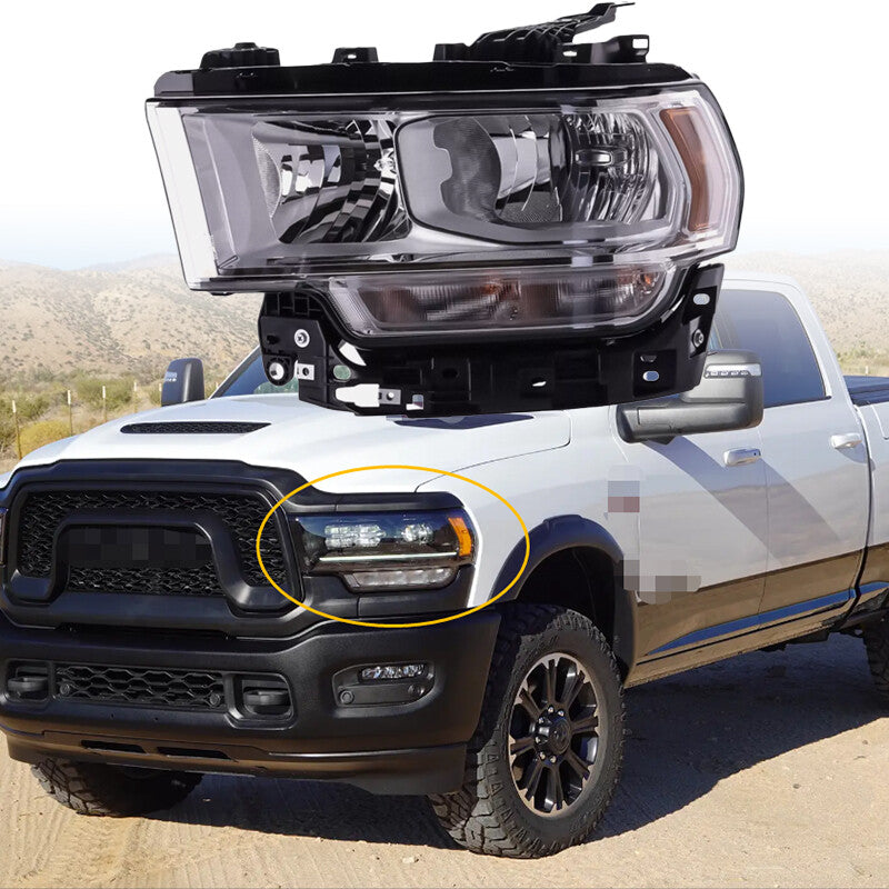 Left Side Chrome Halogen Headlight For 19-24 for Ram 2500 3500 68360177AD CH2502334 n