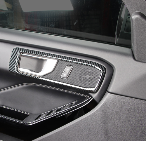for ford Explorer 2020-2023 Carbon Fiber Car Inner Door Bowl Molding Cover Trim