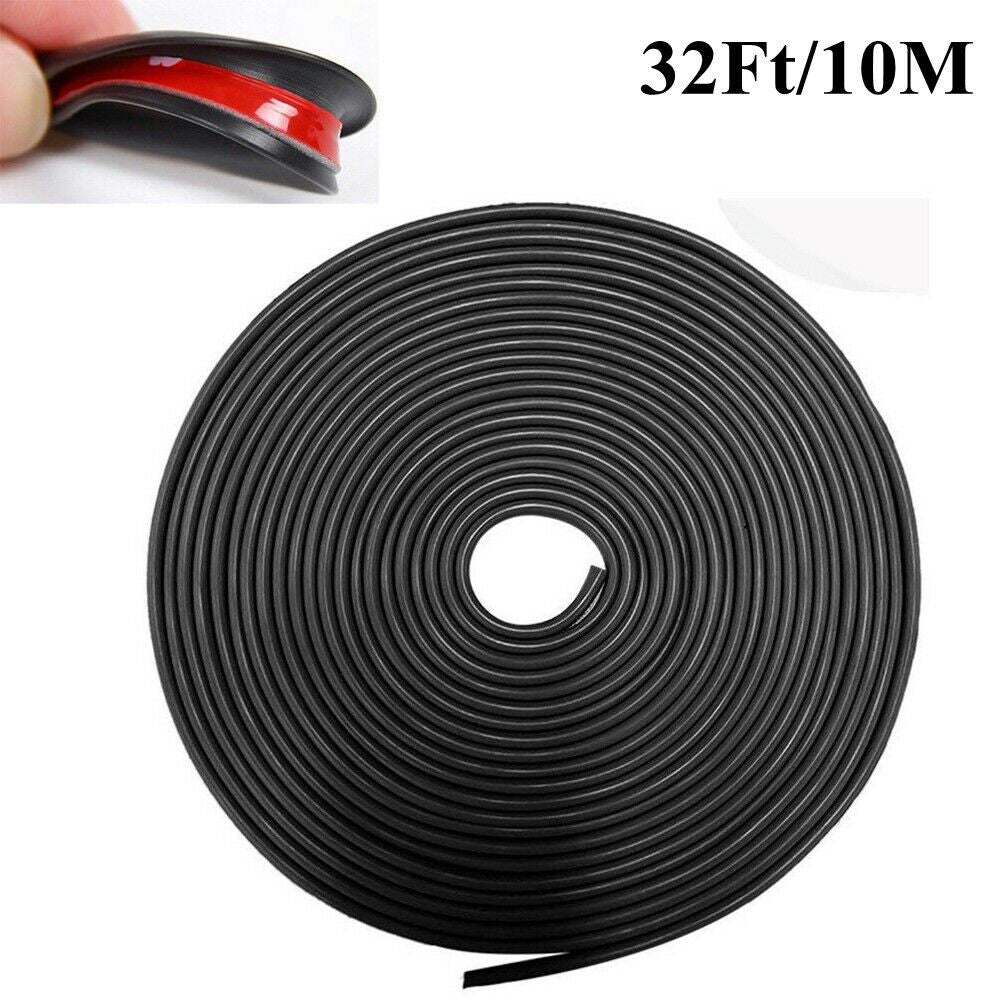 32ft U Shape Rubber Seal Car Door Edge Guard Molding Trim Protectors Strip