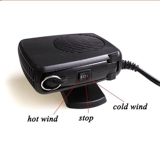 Car 150W Windscreen Heating Cooling Ceramic Heater Fan Defroster Demister Tool