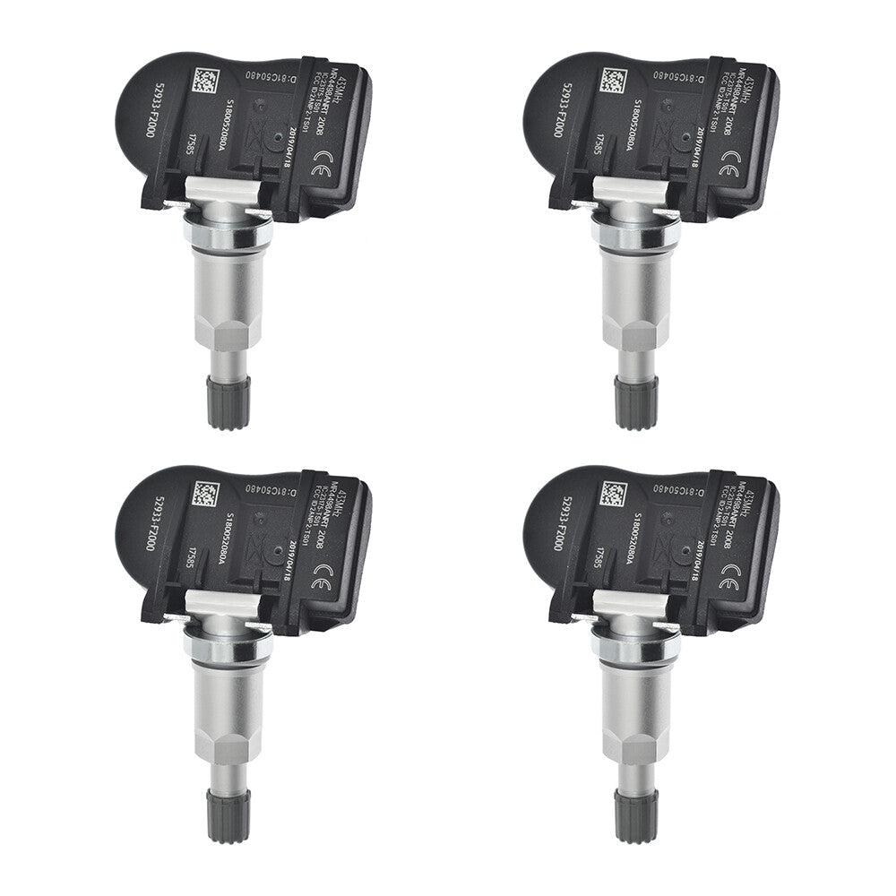 4 Tire Pressure Sensors 52933-F2000 for Hyundai for Elantra for VELOSTER and for Kia Optima