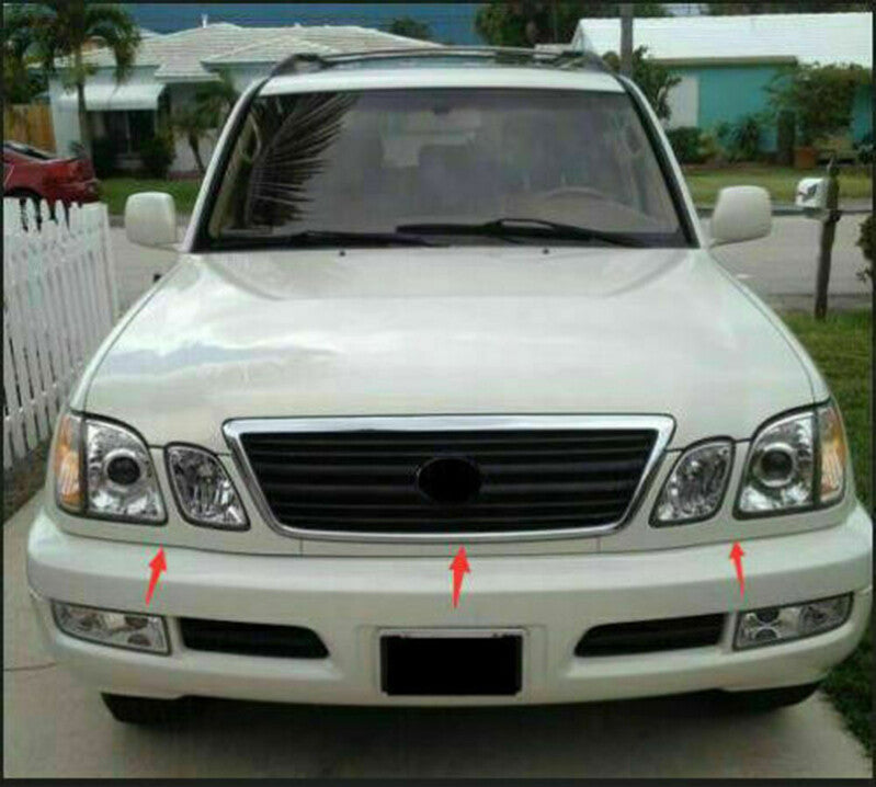 3p for Lexus LX470 1998-2002 Front Bumper Headlight Grille Trim Under Net Primer