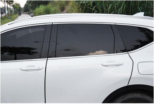 for Jeep Renegade 2015-2020 ABS Black Exterior Window B-C-Pillar Decoration 6PCS