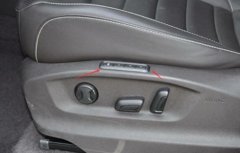 for Volkswagen Atlas 2018-23 Carbon Fiber for Seat Memory Button Sticker Cover Trim