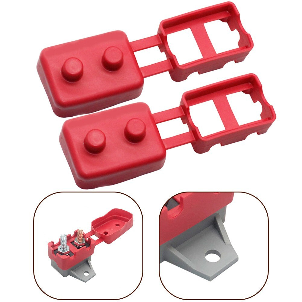 2Pcs Circuit Breaker Cover Protective Sleeve 12V 24V Automatic Reset Stud Type