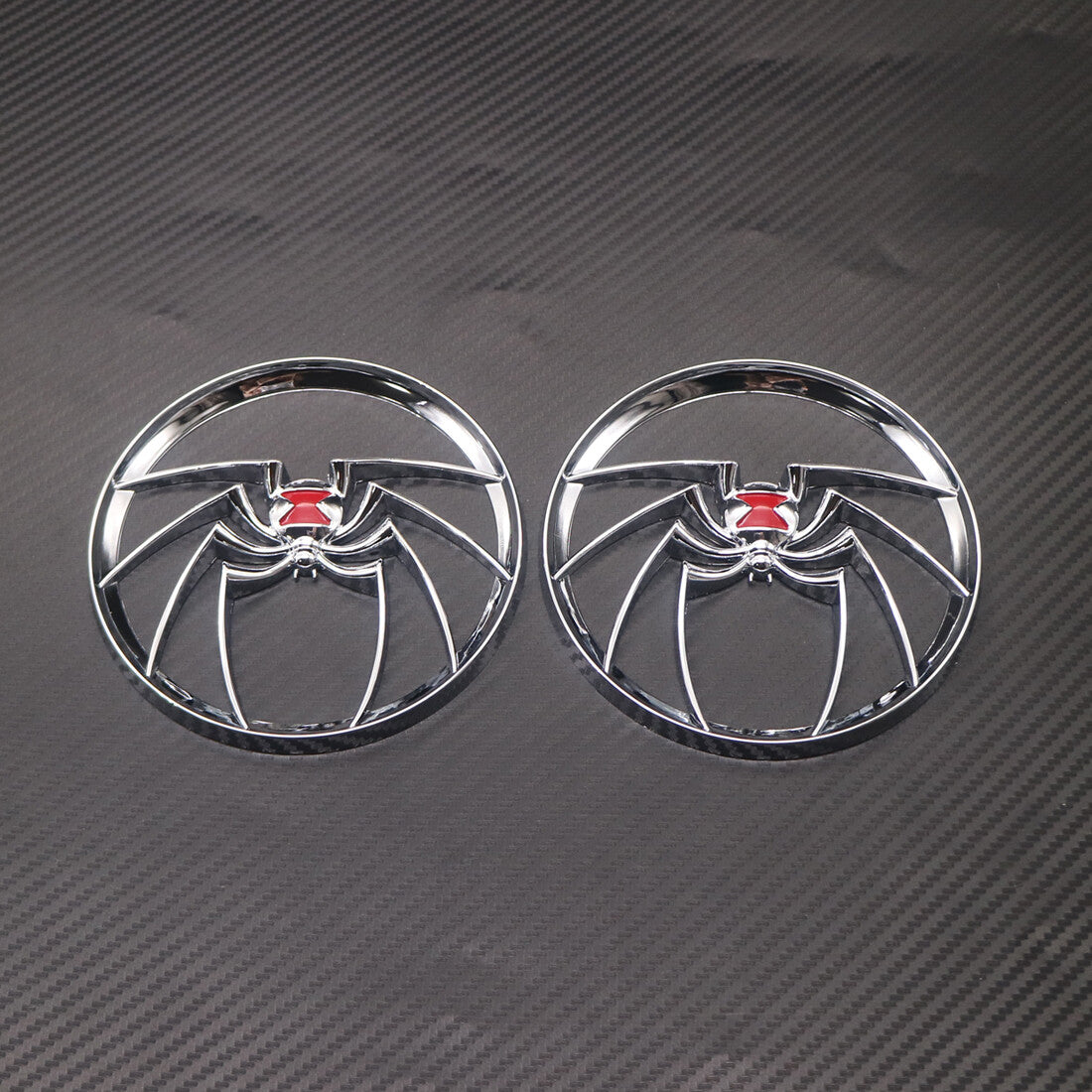 Chrome Widow Speaker Grill Cover for Harley Touring Electra Street Glide 96-13 Q
