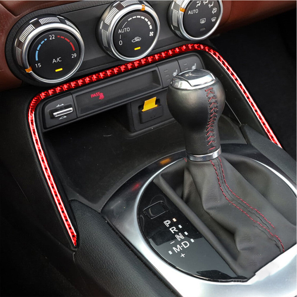 3Pcs Carbon Fiber Air conditioner outlet Sticker Trim for Cadillac CTS 2003-2007 v