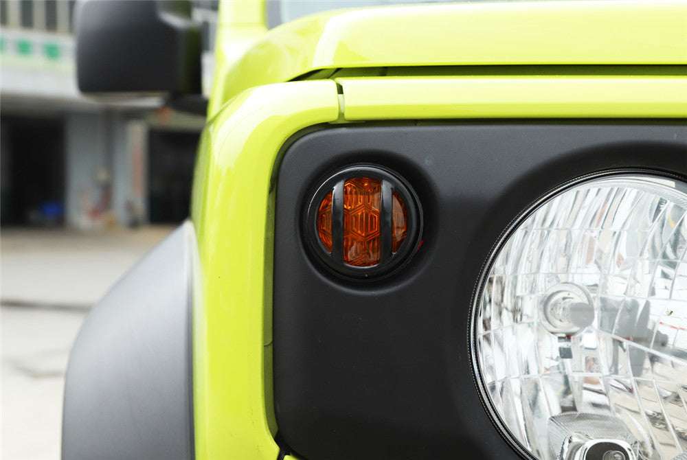 Iron Black Front Turn Signal Light Lamp Cover for Suzuki for Jimny 2019+ Accessories