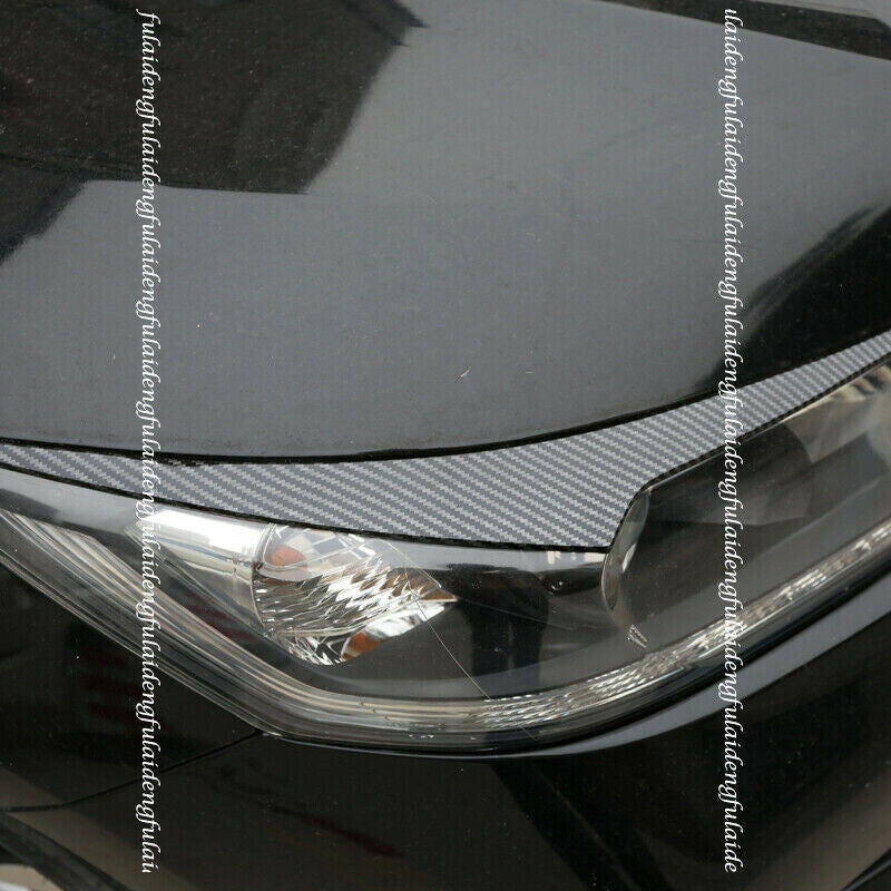 for Honda Accord 2014-2015 Carbon Fiber ABS Headlight Lamp Eyebrow Molding Trim