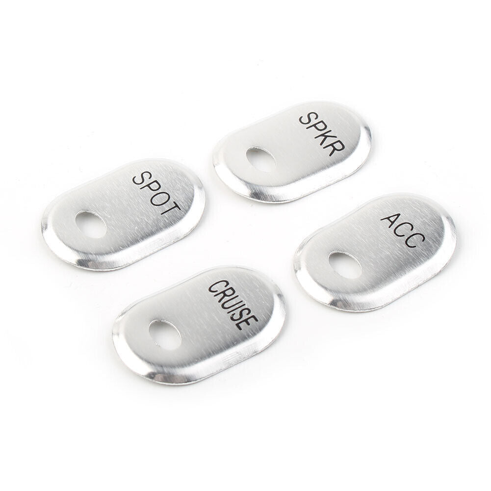 Chrome Brushed Panel Switch Covers Fit for Harley Touring Electra Glide Road Glide