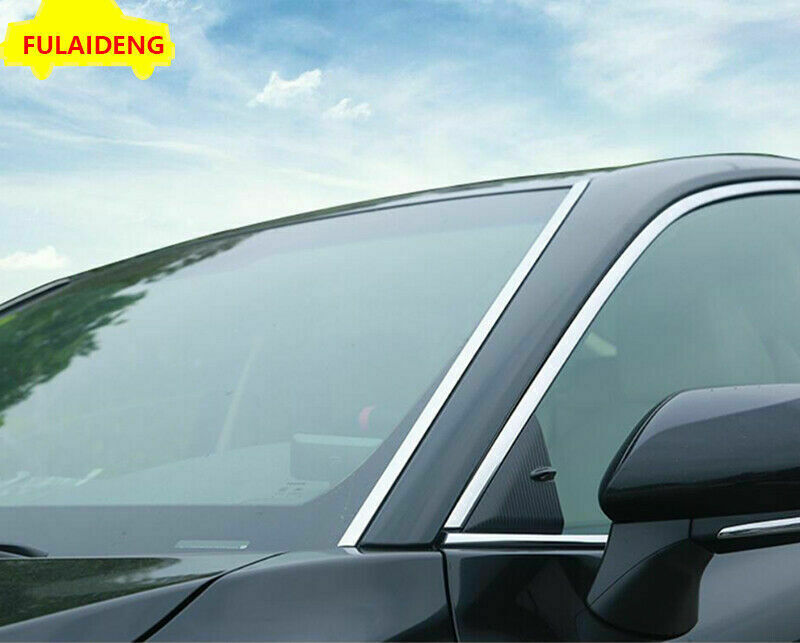 for Toyota for Camry 2018-2023 Chrome Steel Front Window Wind Shield Deflector Trim