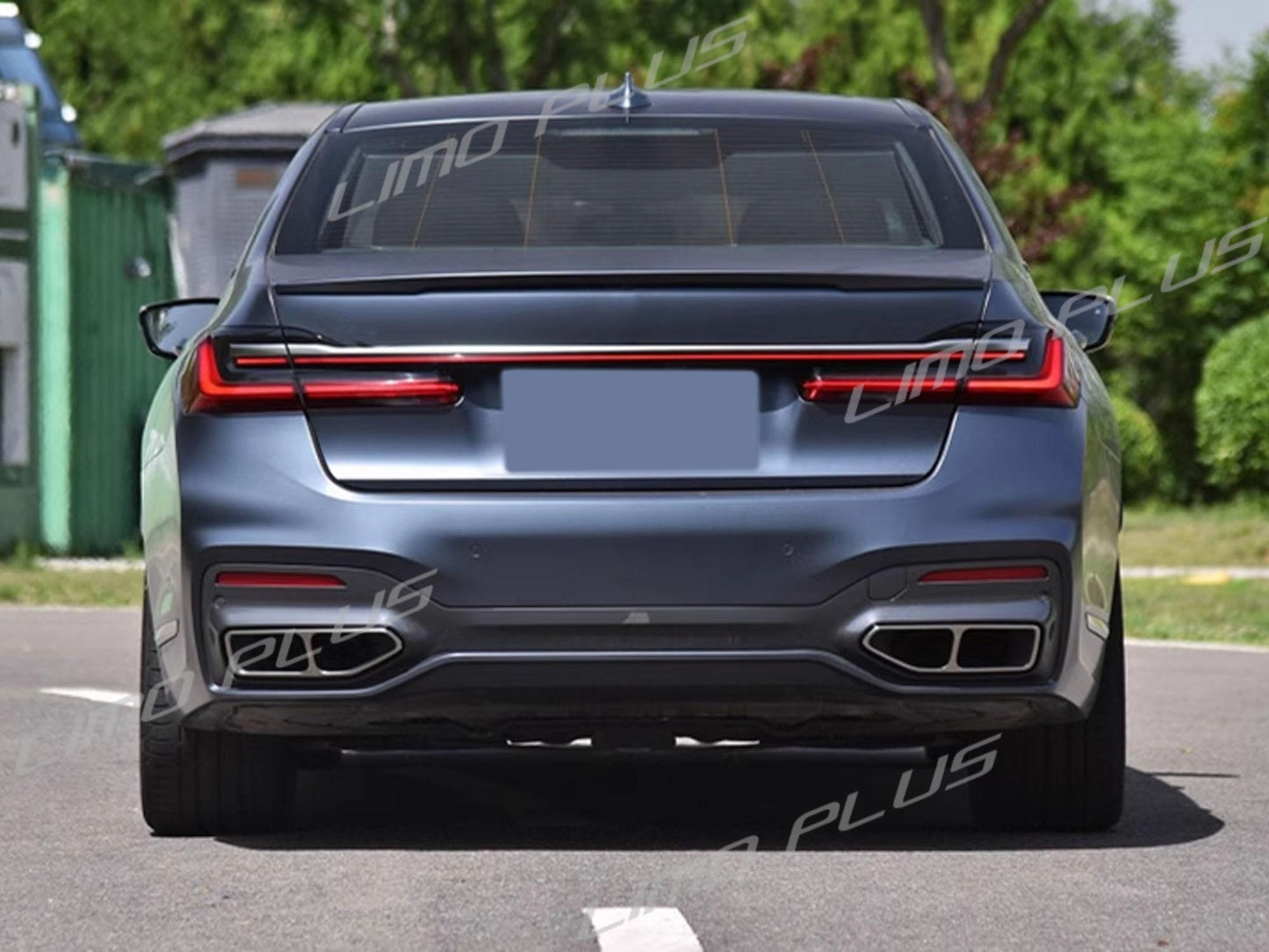 Gloss black exhaust pipes for BMW G11, G12, 7 Series M Sport 2016-2019 Q