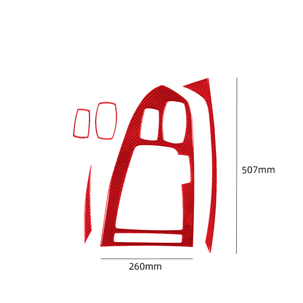 Red Carbon Fiber Interior Console Gear Shift Cover Trim For F150 FX4 04-08 v