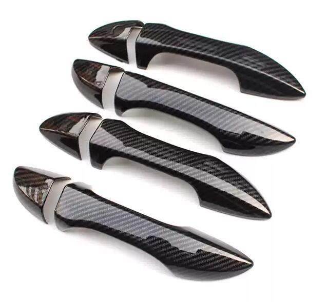 4PCS carbon fibre Door Handle Cover Trim for Toyota for Corolla Axio Altis 2014-2019
