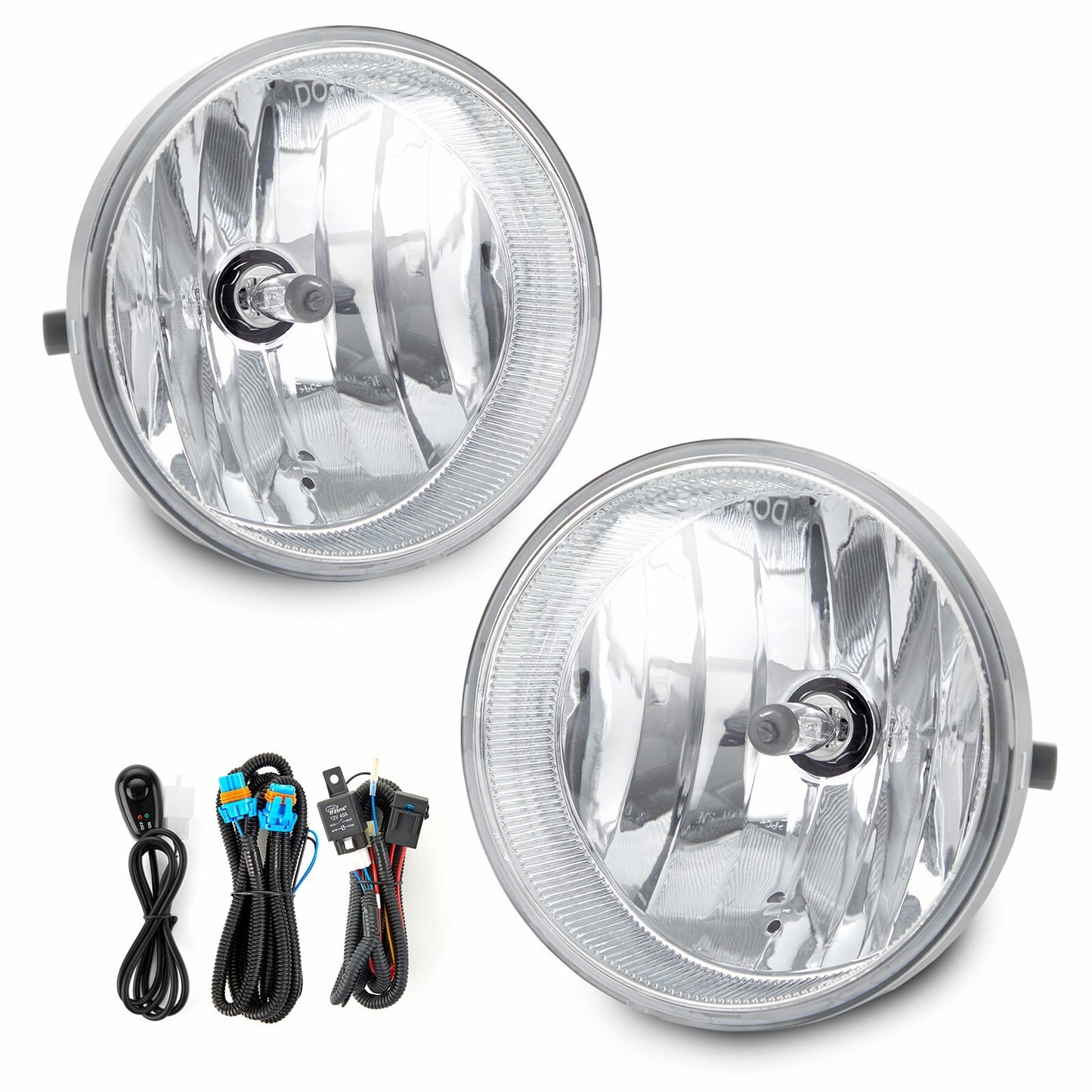 Fits 2007 - 2013 for Tundra Front Bumper Fog Light 1 Pair Left and Right - v