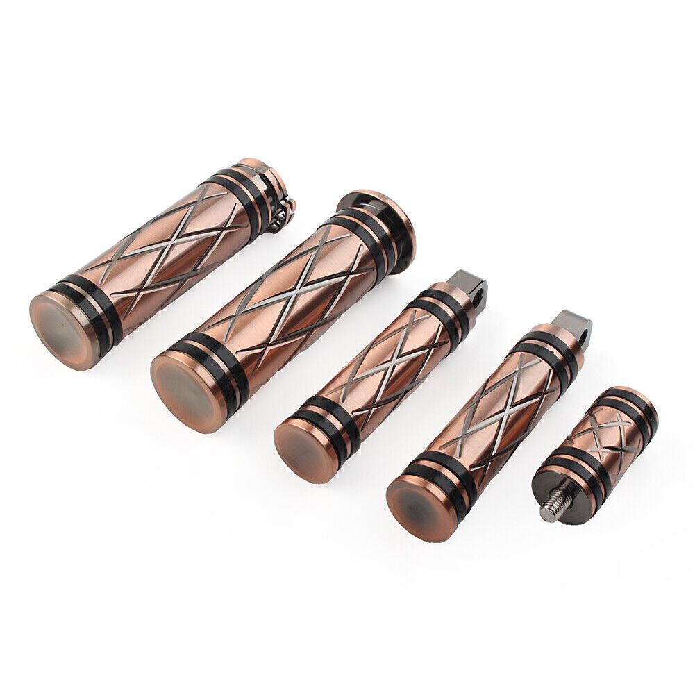 Bronze Footrest FootPeg Hand Grips Shifter Peg for Harley Sportster XL 1200 883