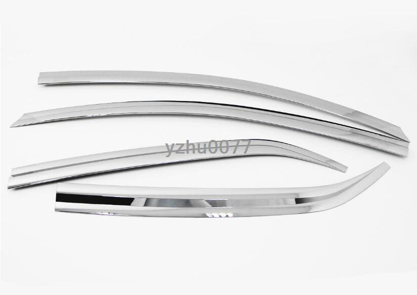 for VOLVO XC40 2019-24 Chrome Window Visor Vent Sun Shade Rain Guard Door Visor