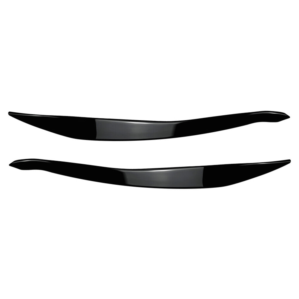 for BMW 5 Series F10 F11 2015-17 Front Headlight Eyelids Eyebrow Cover Black 2x