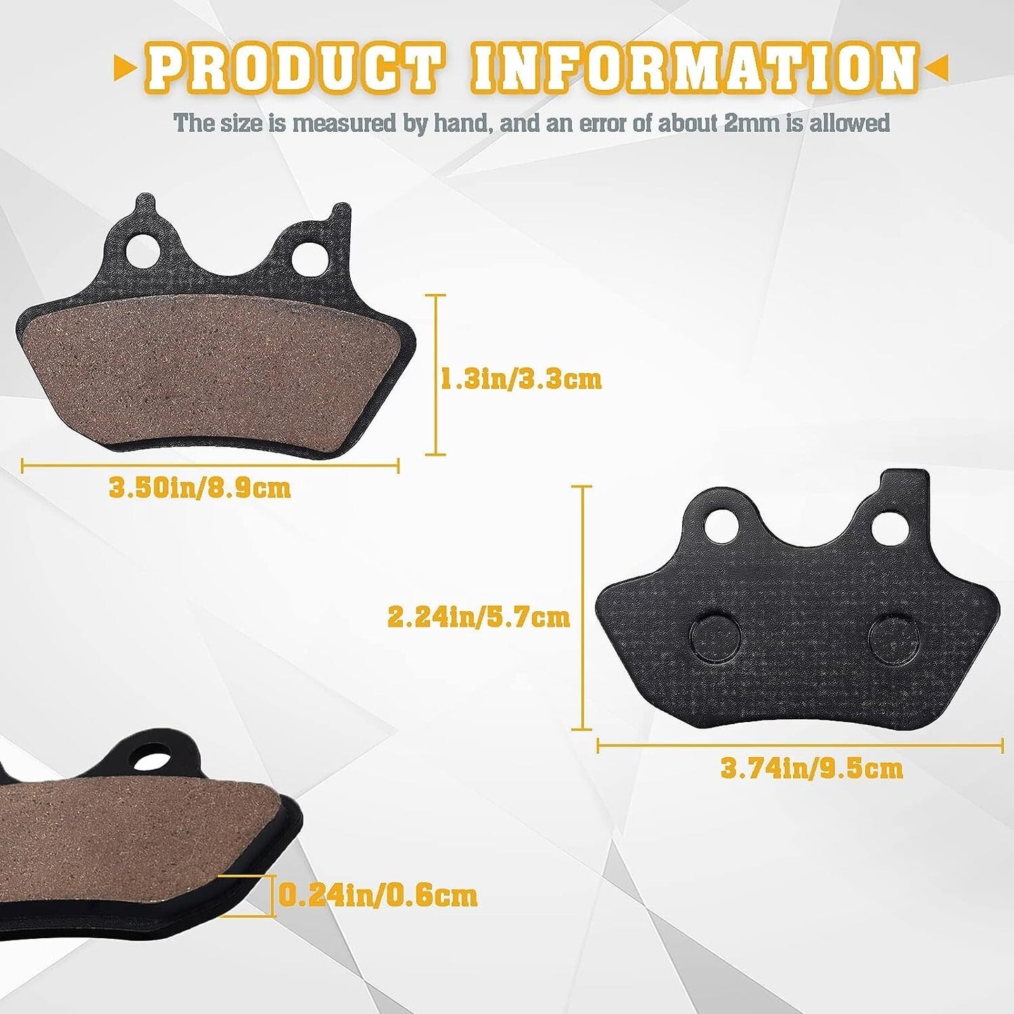 Brake Pads for Davidson FXST Softail Standard 2000-07/FXSTBI Night Train 2001-06