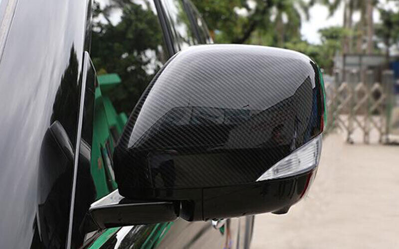 2P for Nissan Armada Patrol 2017-24 Carbon Fiber Exterior Rear View Mirror Trim