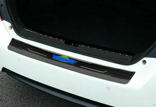 Rear Bumper Protector Sill Plate Covers Black Brushed for Honda for Civic 2016-2021