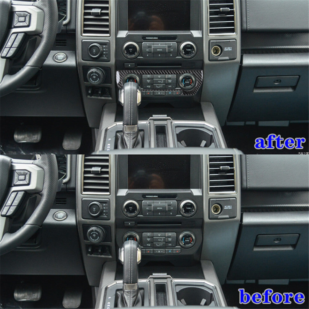 2Pcs Red Carbon Fiber Defogger Vent Frame Cover Trim for Chrysler 200 2011-2014 v