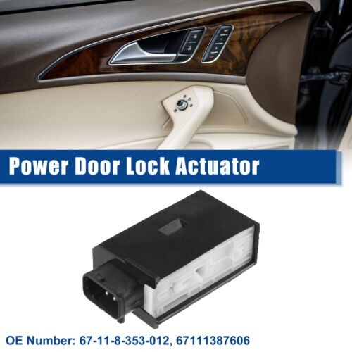 67-11-8-353-012 Front Left Door Lock Latch Actuator for BMW (Black/White)