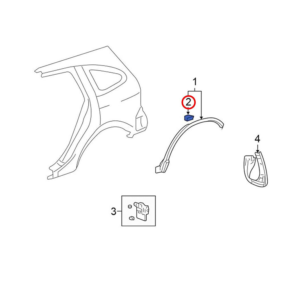 10 Car Fender Wheel Arch Garnish Fastener Clips for Honda CR-V