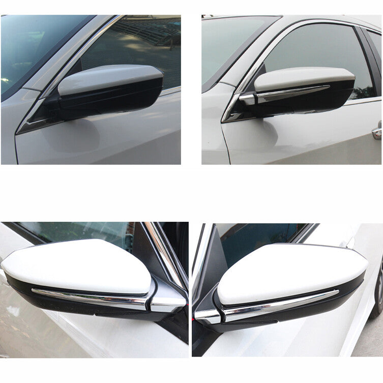 Rear View Mirror Chrome Side Pillar Decor Trim Cover for Honda for Civic 2016¨C2020