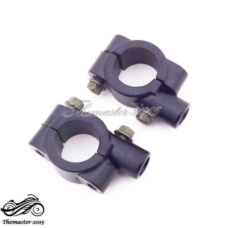 10mm Mirror Mount Holders Bracket Clamp For 7/8 Handlebar ATV Motorcycle Q