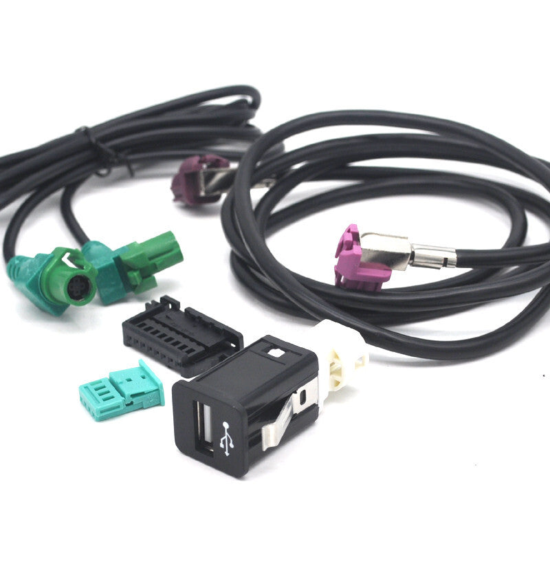 Retrofit Navigation CABLE USB socket idrive power connector For CIC E90 E60 v
