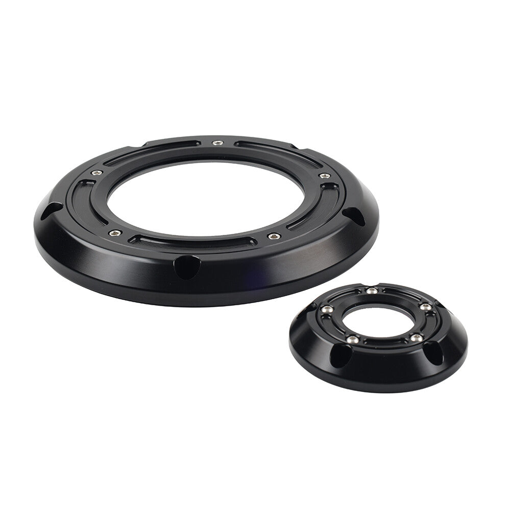 Black Derby Timing Timer Cover for Harley Touring Softail Fat Boy Night Train