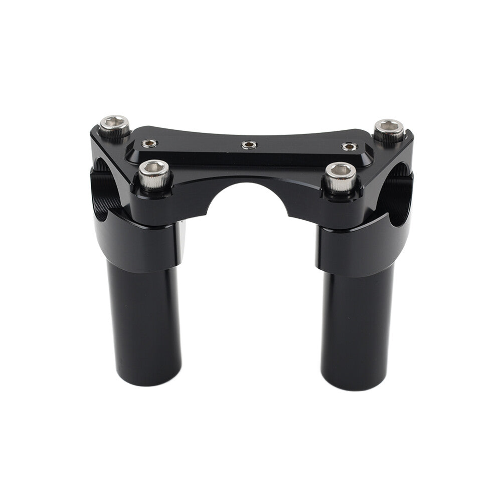 3.5 Straight Handlebar Riser Top Clamp Black for Harley Dyna Tour Road Glide