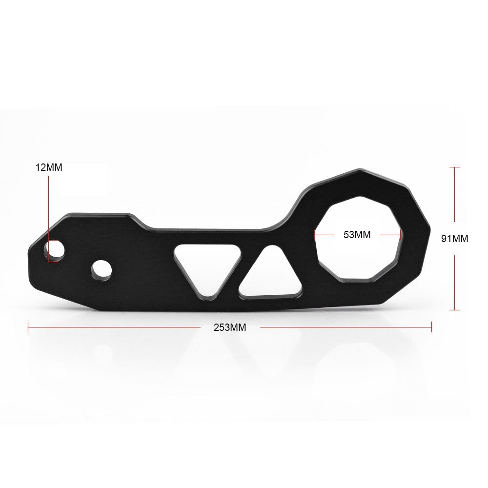 Chrome Tow Towing Hook Aluminum Racing Anodized Billet Rear Kit for Honda Q