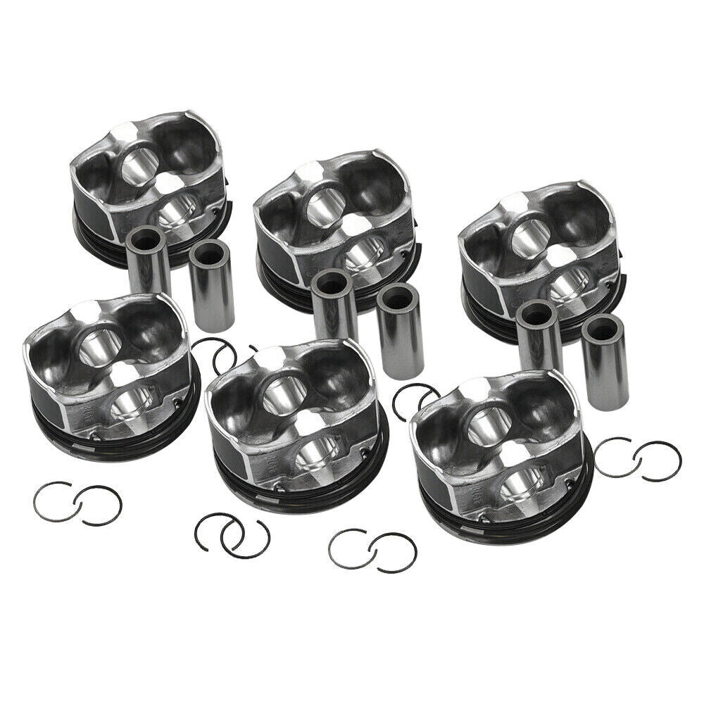 6X Pistons Rings Set w/¦µ84mm for BMW E82 E90 E60 135i 335i 535i 740i N54B30