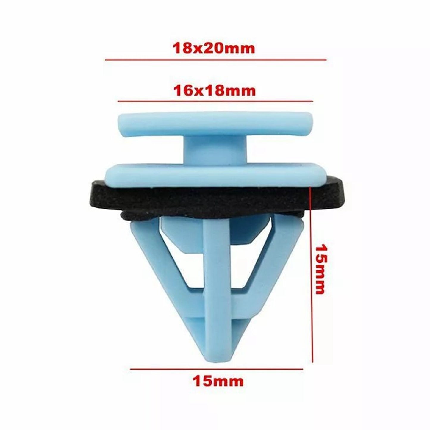 30 Pcs Blue Nylon Rocker Panel Molding Clips Sealer Fits for Hyundai 87758-3L000