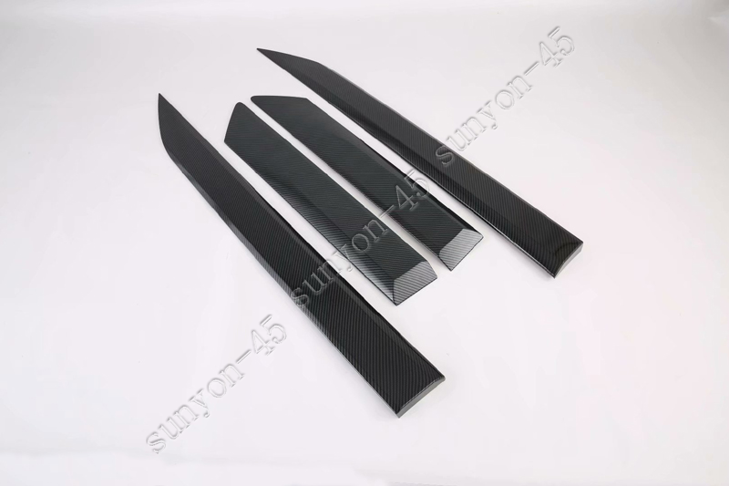 for Kia Seltos 2021-2023 Carbon Car Door Body Side Molding Cover Trims Protector