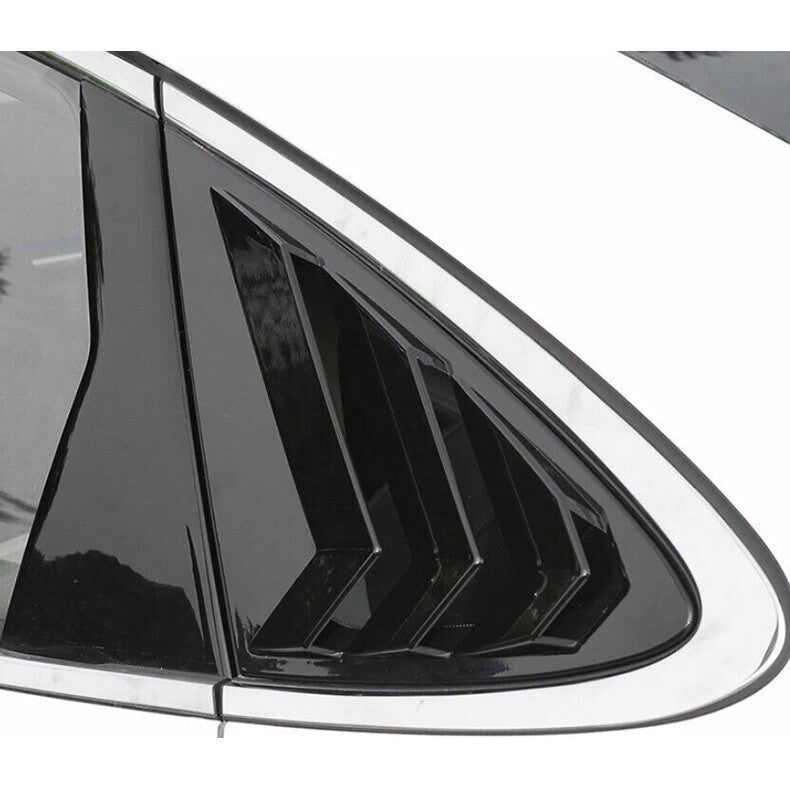 for Hyundai Sonata 2020-2023 Gloss Black Side Vent Window Scoop Louver Cap Trim