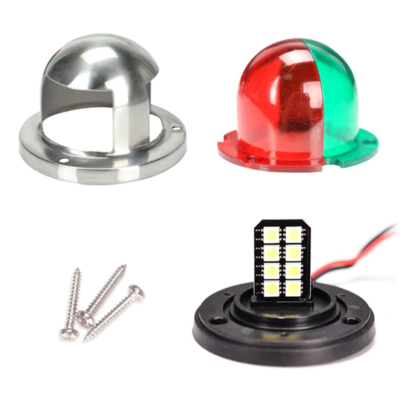 12V Marine Boat LED Lights Marine Boat Yacht Pontoon LED Bow Navigation Lights