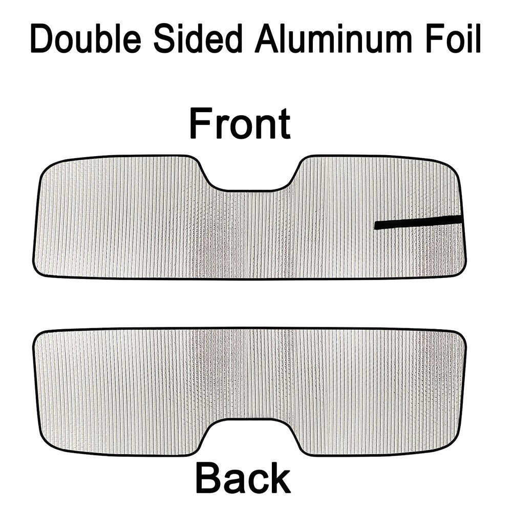 Front Windshield Sunshade Sun Visor Heat Shield for Jeep for Wrangler JL JT 2024 Up
