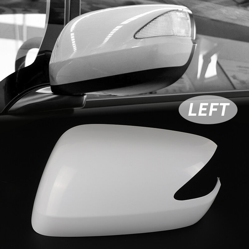 White Left Driver Side Rearview Mirror Cover Cap for Honda Fit Jazz 2009-2013