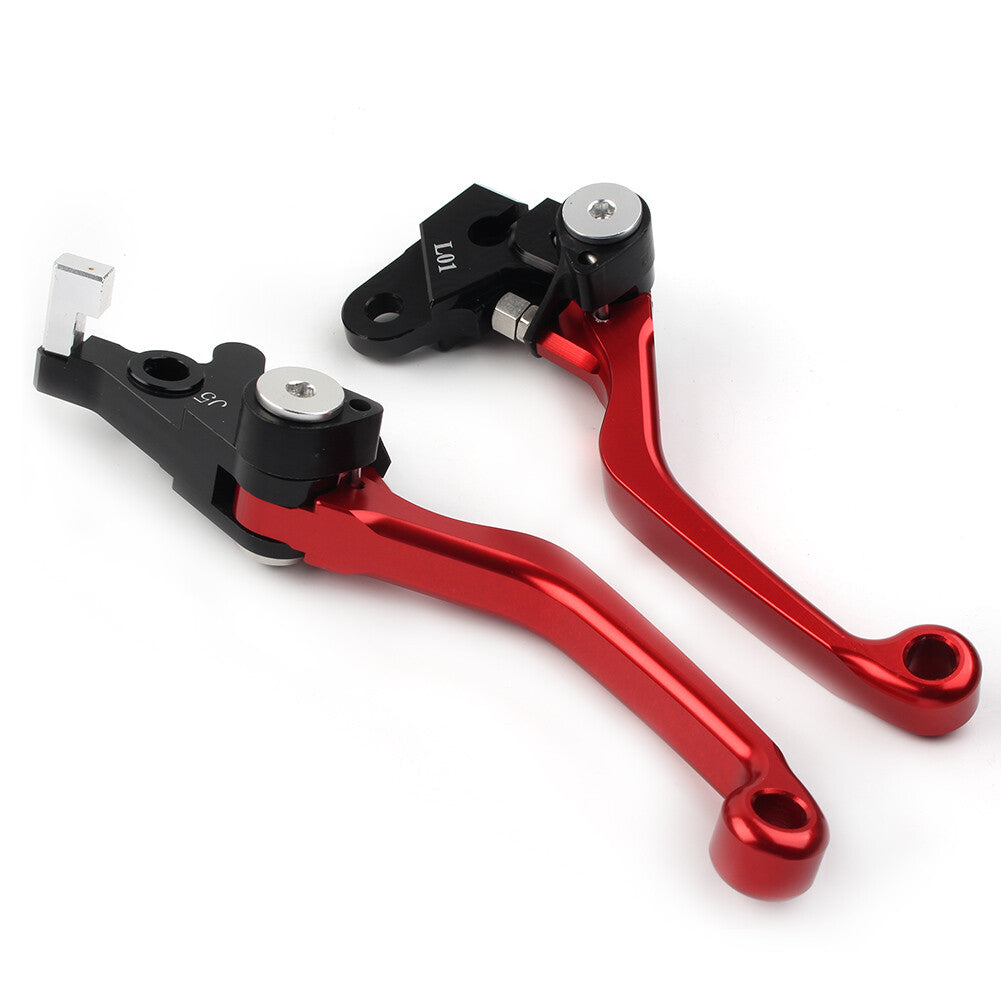 Red Pivot Brake Clutch Levers for Honda XR250 1995-2007 XR400 Q