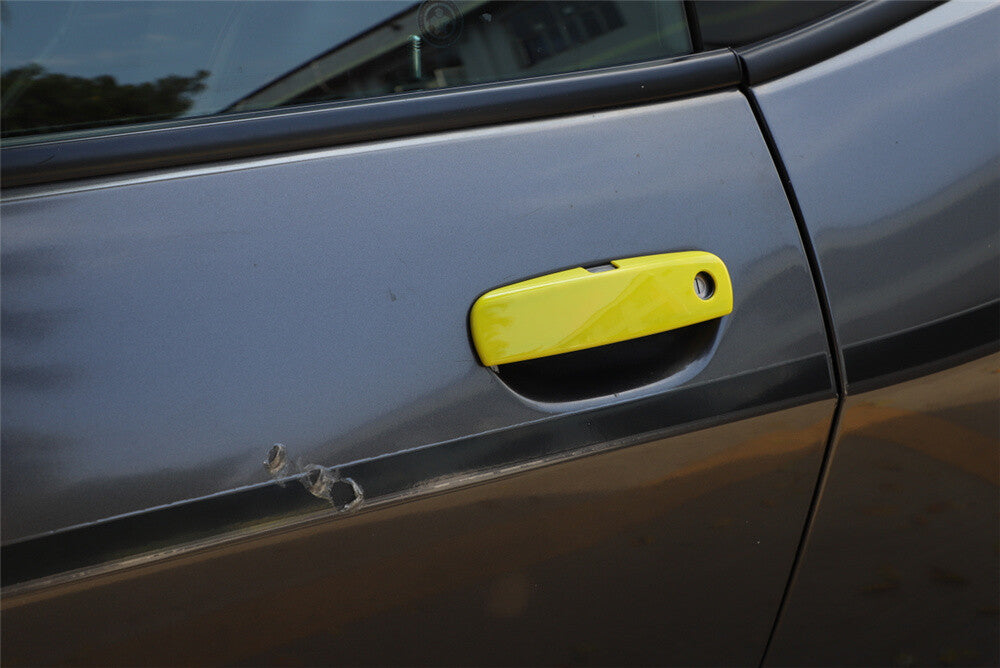 Yellow ABS Side Door Handle Panel Cover for Dodge for Challenger 2012-23 Accessories