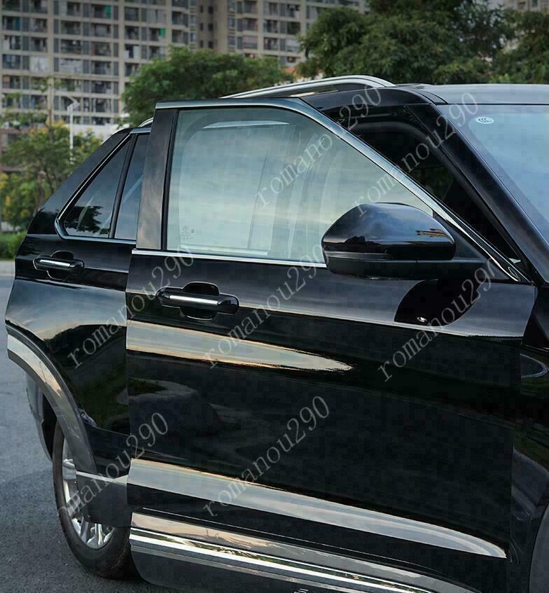 for Ford Explorer 2020-2022 Black Stainless Car Window Strip Molding Cover Trim