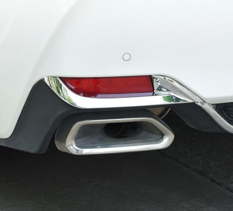 Chrome Rear Bumper Decorate Protector Cover Trims 3P for Toyota for Avalon 2019-2021